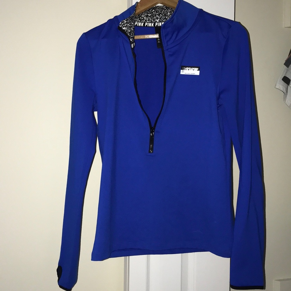 PINK fitted quarter zip